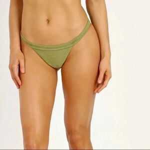 Kopper & Zink Revolve Olive Ribbed Bikini Bottom